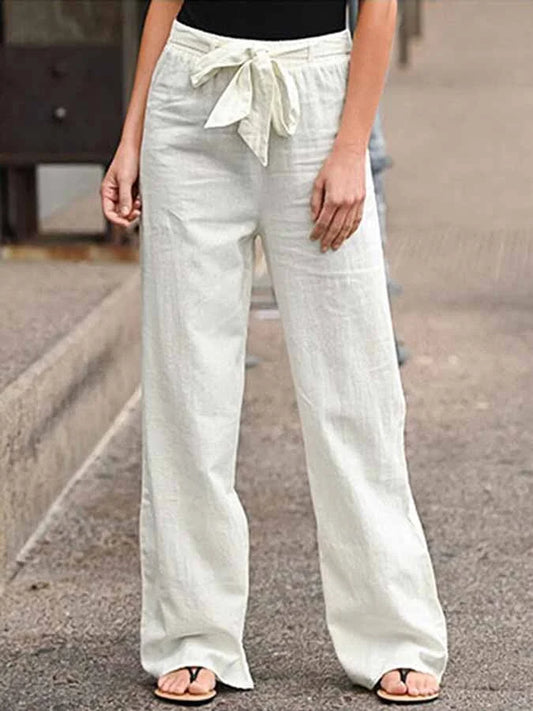 Pantalon Linéaire Femme Confort pour Été - PanierRoyale