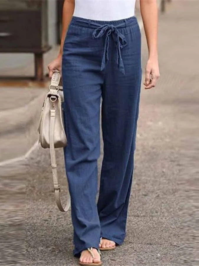 Pantalon Linéaire Femme Confort pour Été