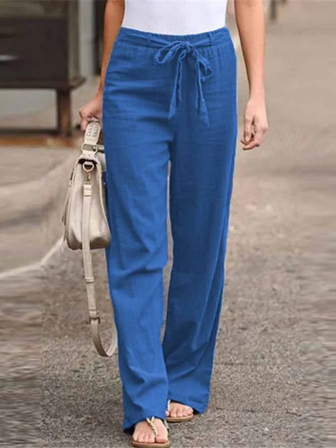 Pantalon Linéaire Femme Confort pour Été