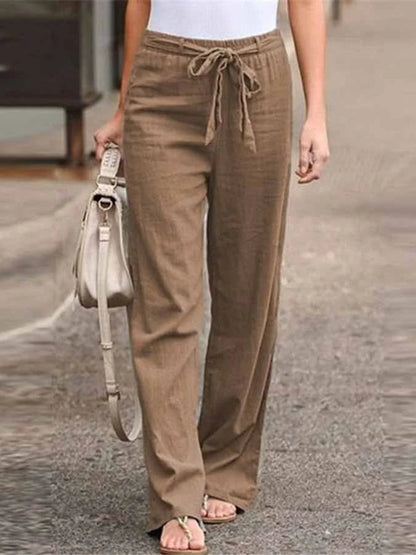 Pantalon Linéaire Femme Confort pour Été