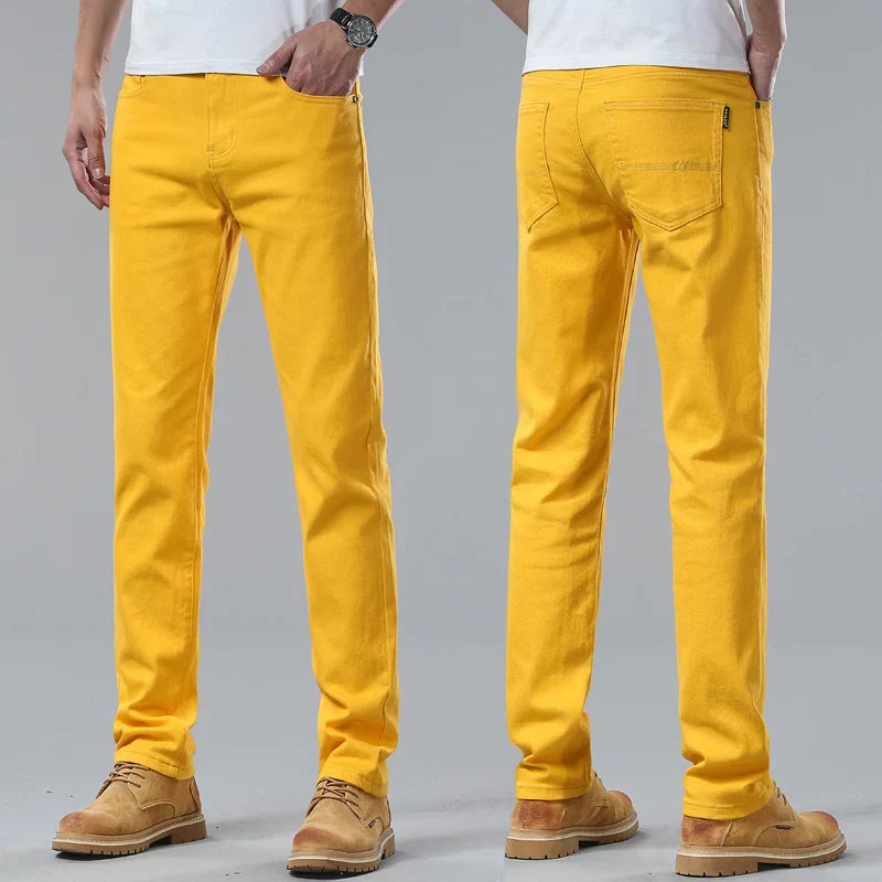 Jean Slim Fit Homme Denim Élégant