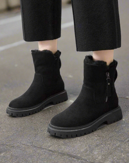 Bottes Femmes Hiver Chaussures Éclair Comfort