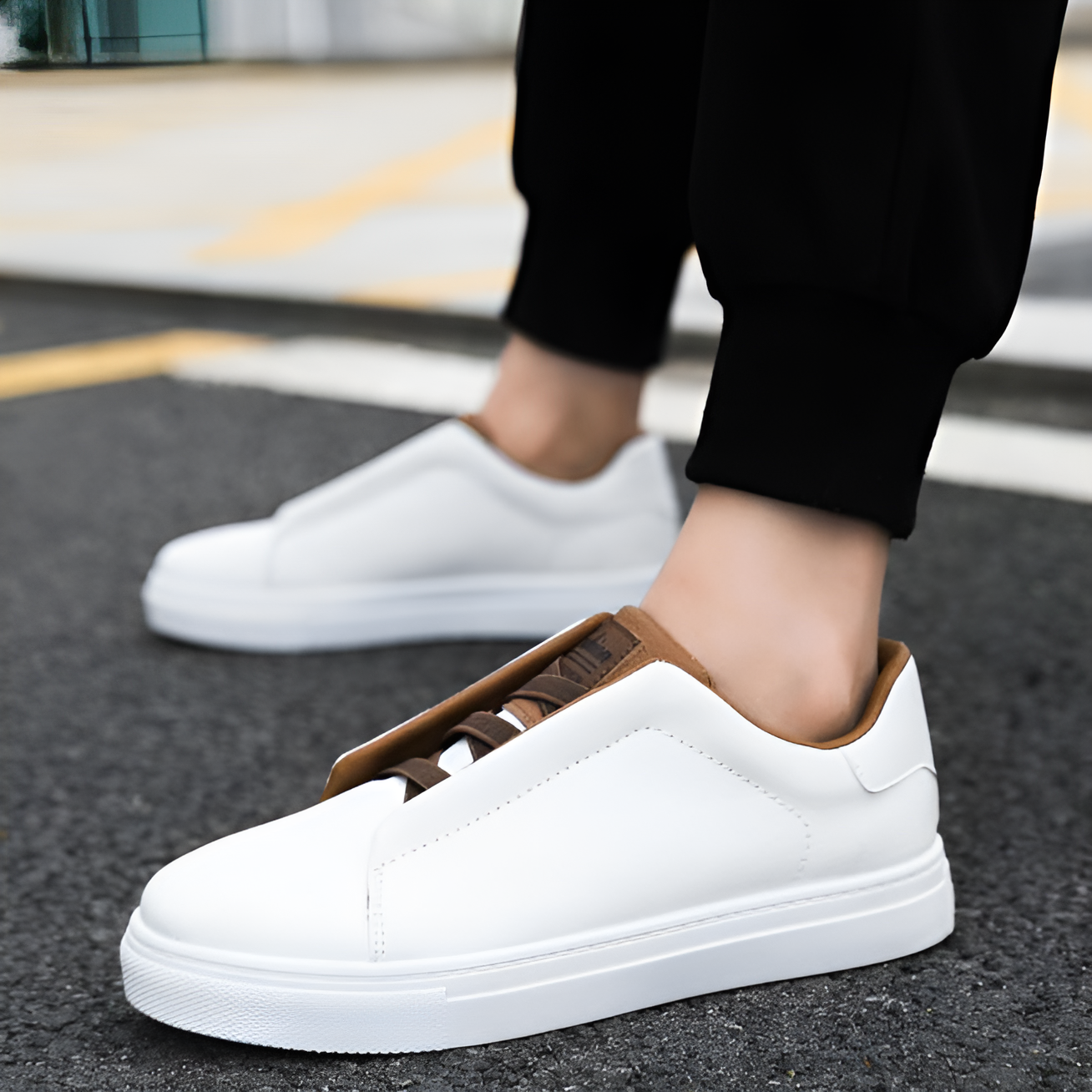Chaussures Homme Classiques Élastiques Lacets Réglables