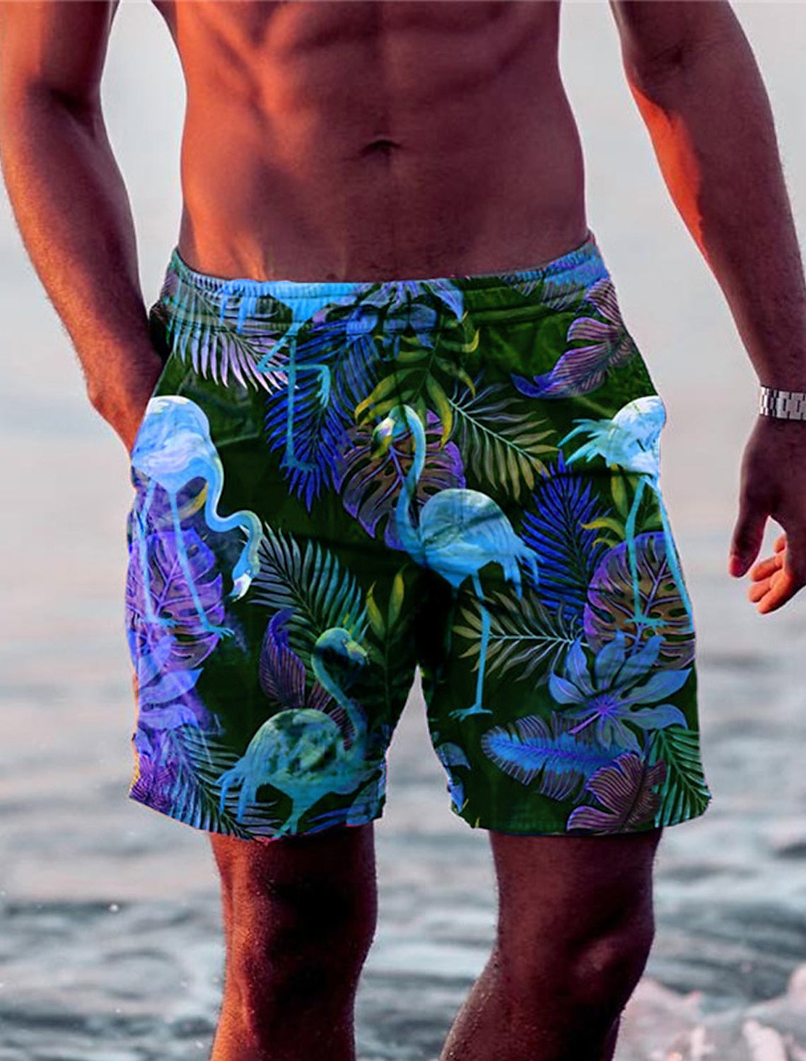 Maillot de bain Homme Flamingo Coloré et Original - BerlinGlamour