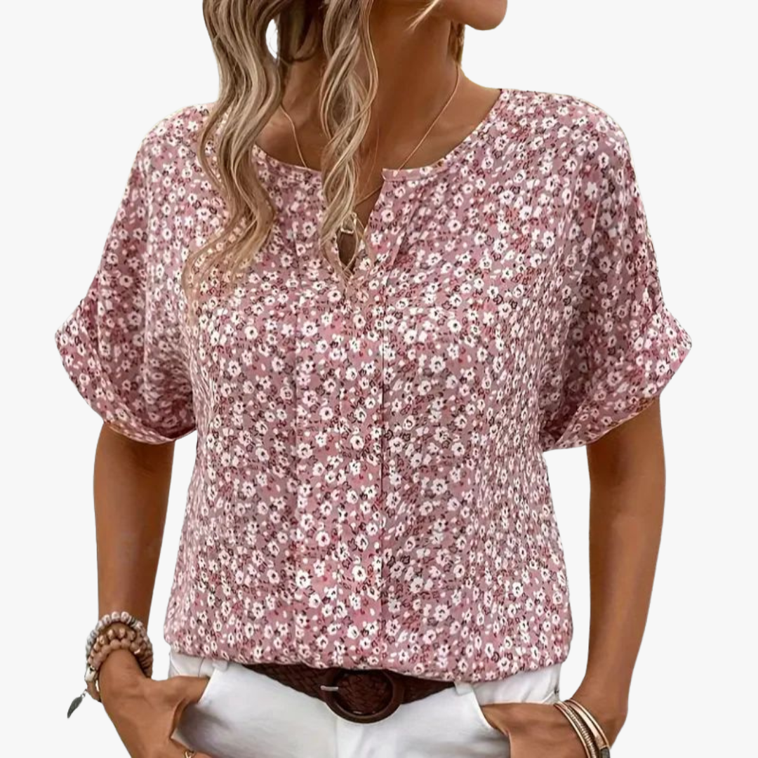 Blouse Femme Chic Fleurs pour Bureau ou Sortie