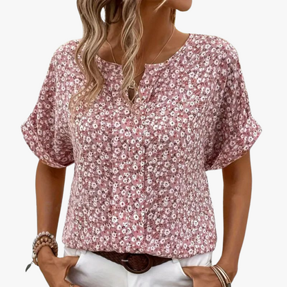 Blouse Femme Chic Fleurs pour Bureau ou Sortie