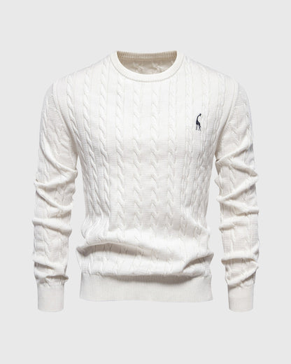 Pull en Coton à Câble pour Homme