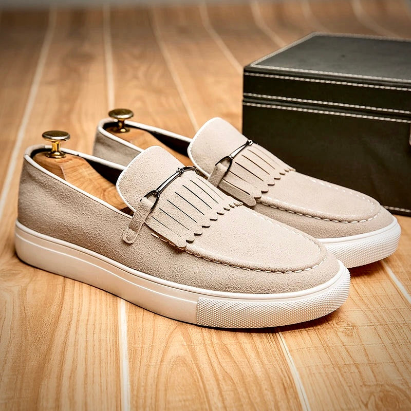 Chaussures Mocassins en Cuir Brun pour Homme