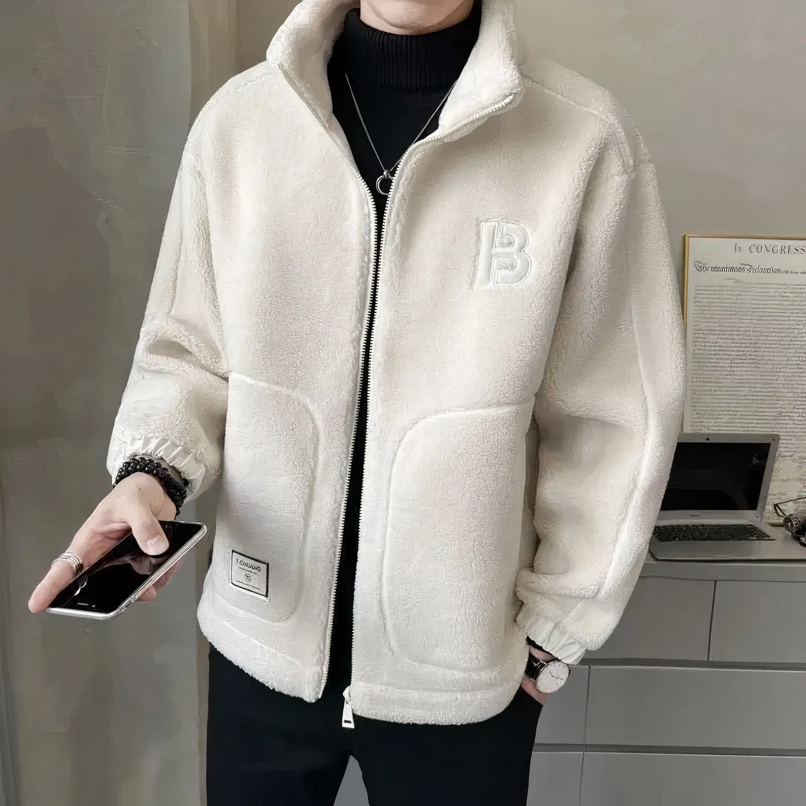 Veste Polaire Homme Chaude et Confortable Style Détente - PanierRoyale