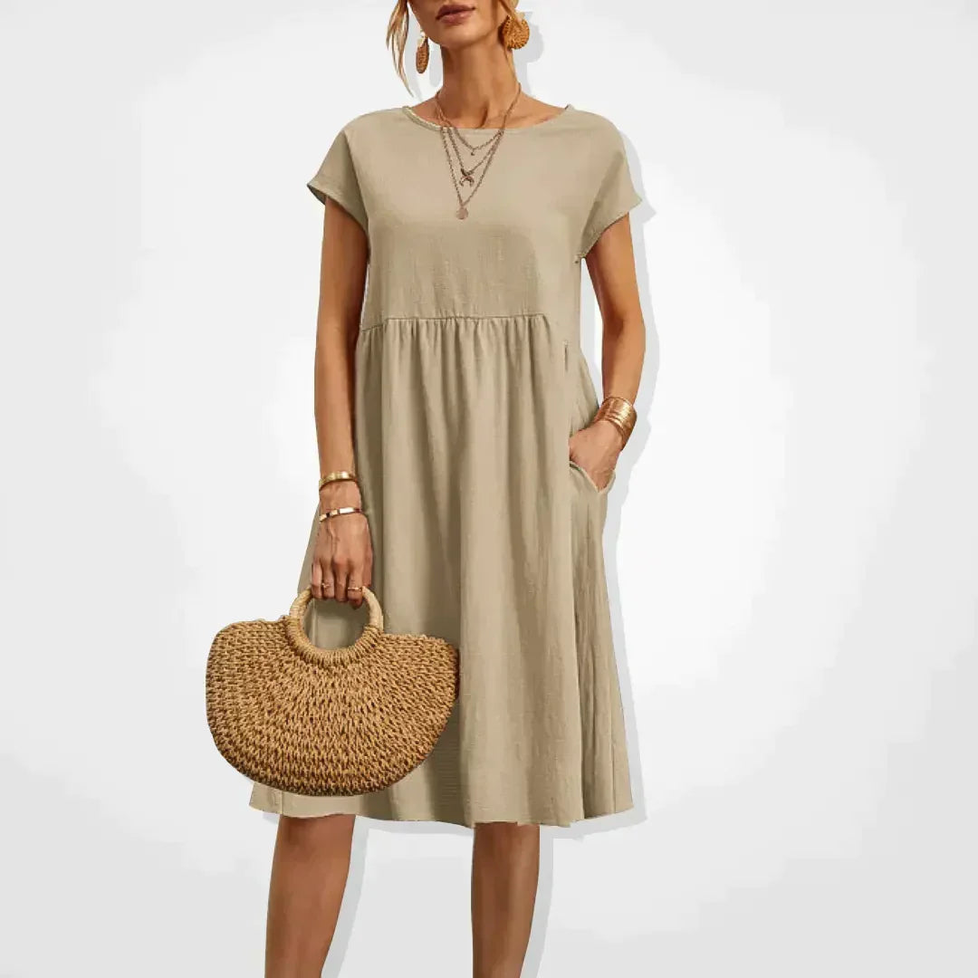 Robe Été Décontractée pour Femme avec Poches - PanierRoyale