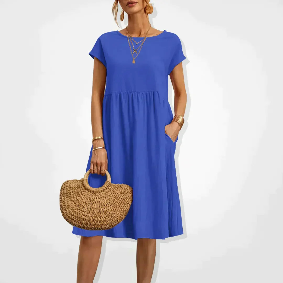 Robe Été Décontractée pour Femme avec Poches