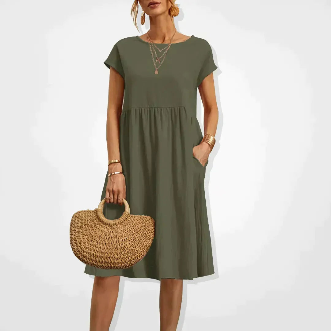 Robe Été Décontractée pour Femme avec Poches