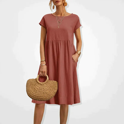 Robe Été Décontractée pour Femme avec Poches