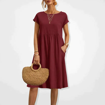 Robe Été Décontractée pour Femme avec Poches