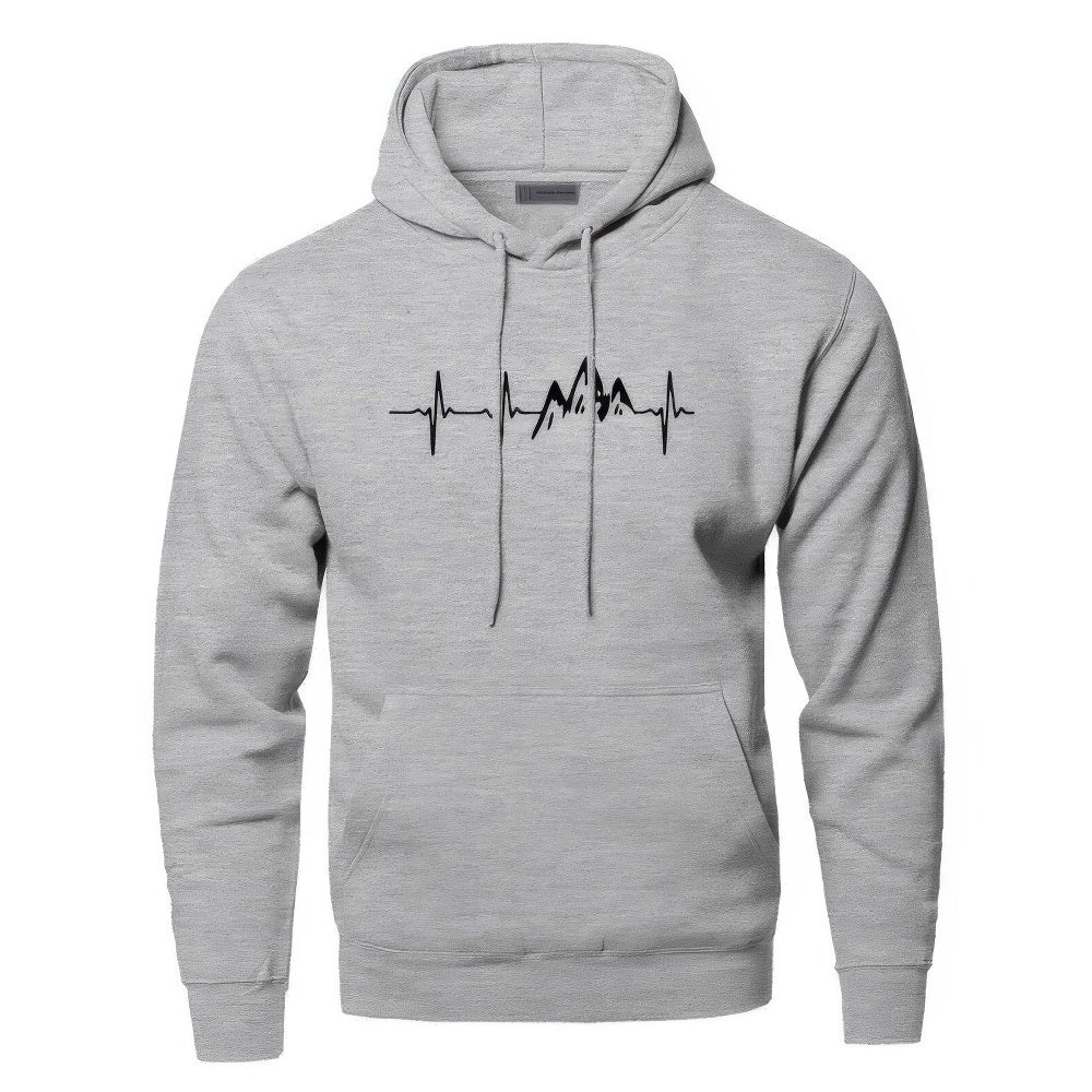 Sweat à Capuchon Graphique Homme Manches Longues