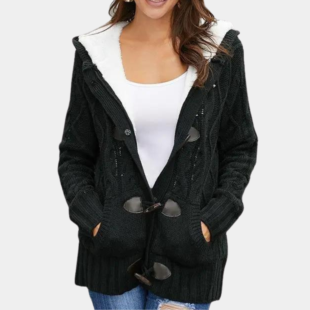 KAHLIA - Cardigan à Capuche Détendue pour Femme