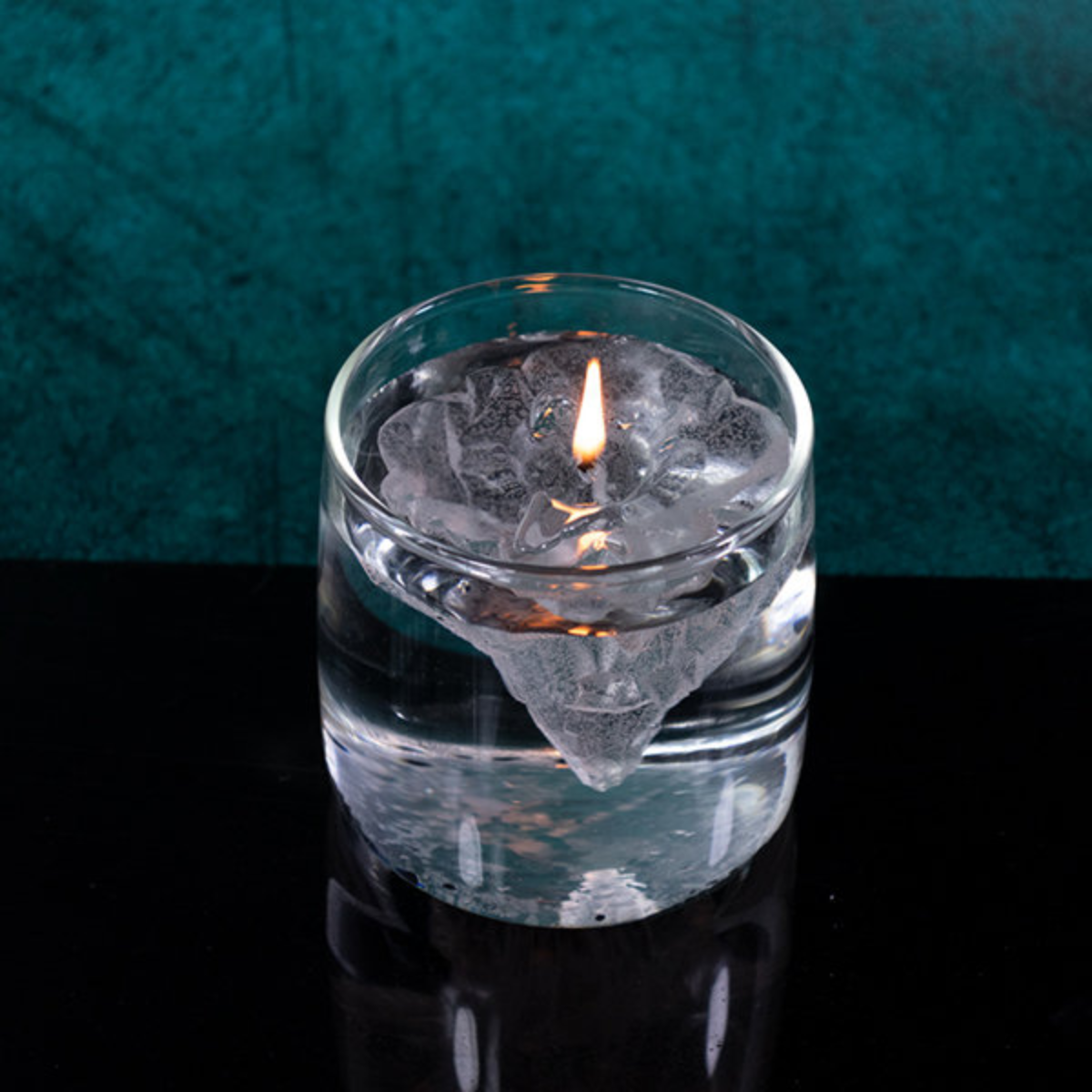 Bougies Décoratives Haut de Gamme en Verre Texturé