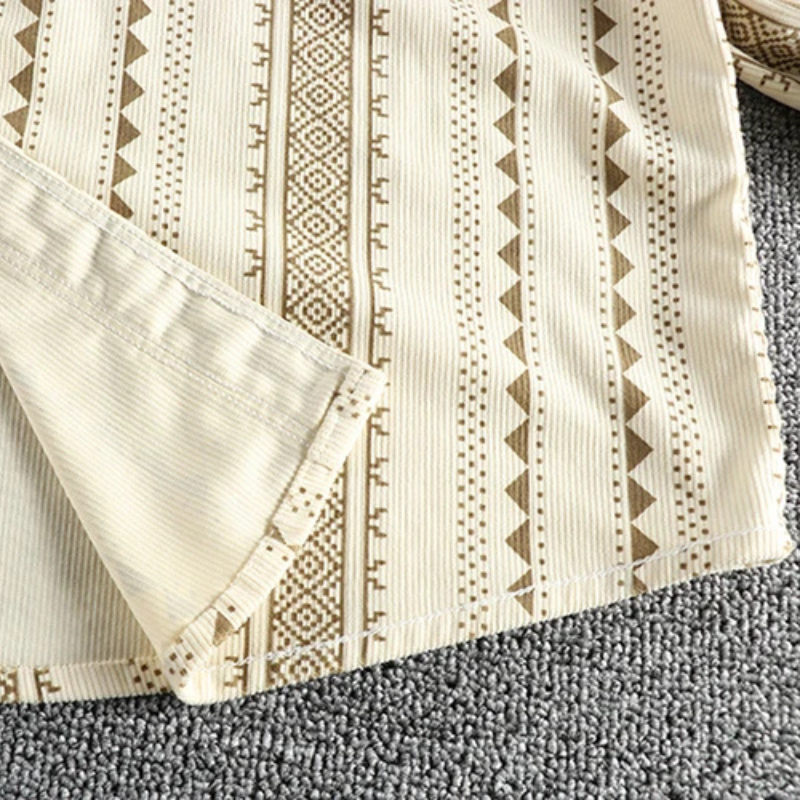 Chemise Homme Coton Rayée Classique