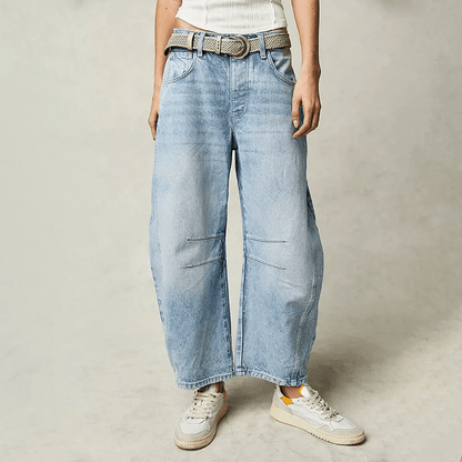 Jeans Femme Taille Haute Décontractée