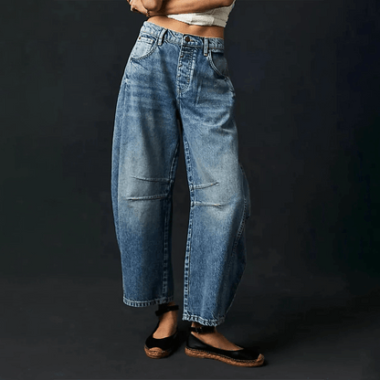 Jeans Femme Taille Haute Décontractée