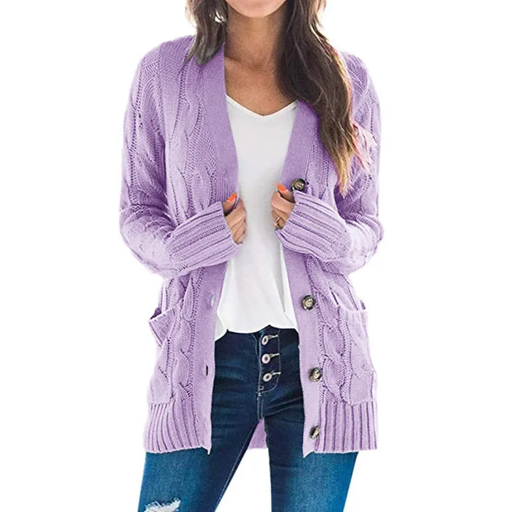 Gilet Chic Cardigan Câble Doux avec Fermeture Éclair - vue 2
