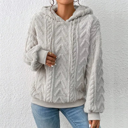 Sweat Capuche Femme Hiver Chaud et Élégant