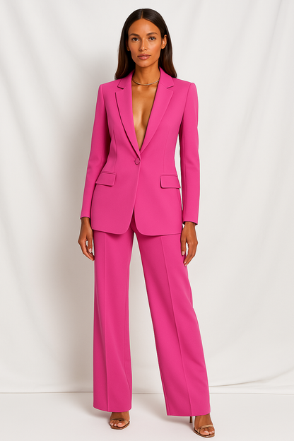 Costume femme élégant décolleté avec fermeture éclair