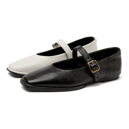 LadyJane™ – Mocassin Femme Mary Jane en Cuir Confortables