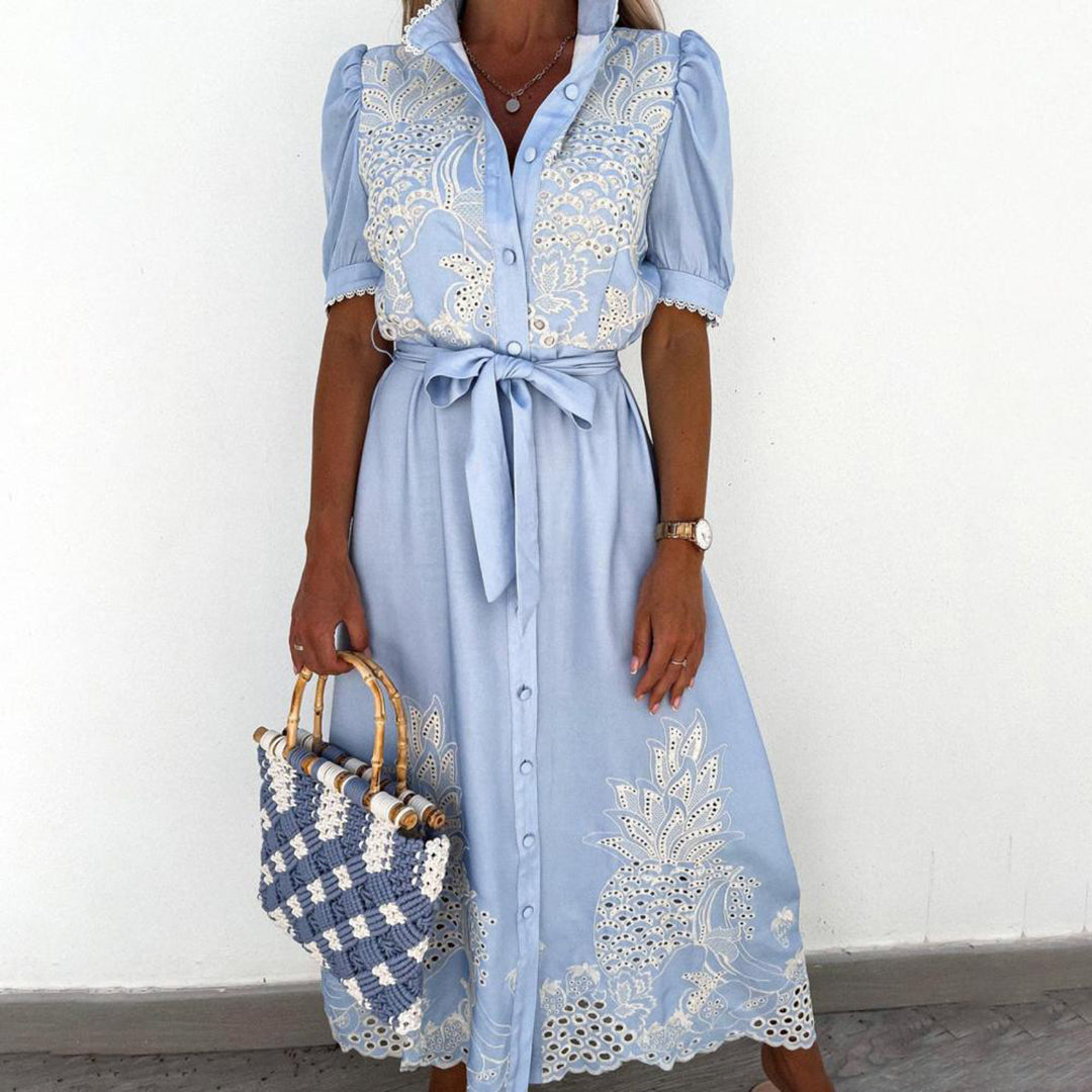 Robe Longue Soirée à Manches Amples