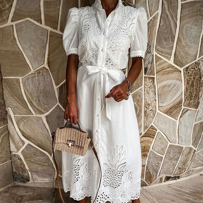 Robe Longue Soirée à Manches Amples - PanierRoyale
