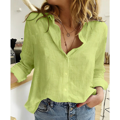 Chemisier Décontracté Femme à Boutons