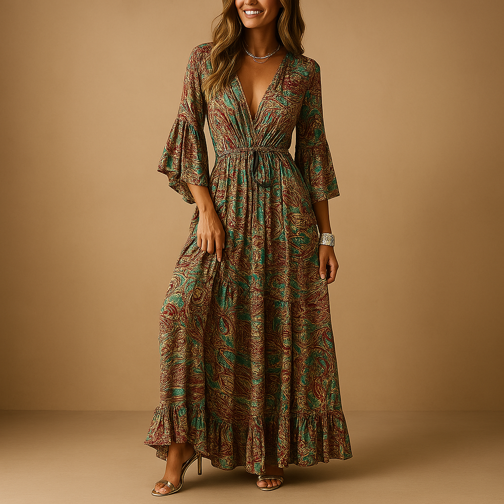 Robe de Soirée Chic Manches Longues et Élégante