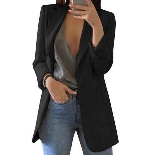 Blazer Femme Décontracté Taille Moyenne Moderne - PanierRoyale