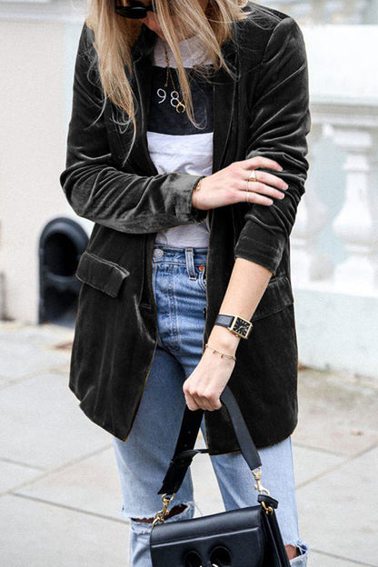 Veste femme velours doux et chic