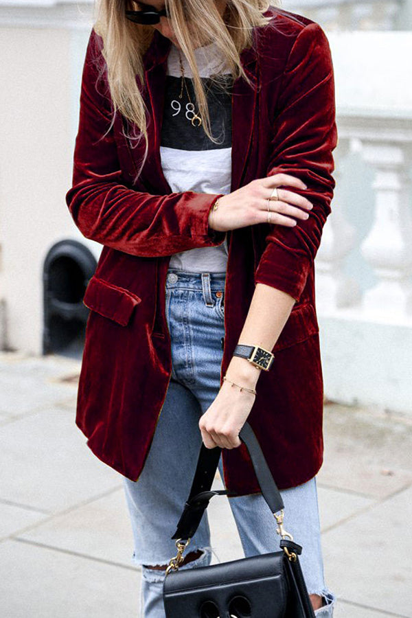 Veste femme velours doux et chic