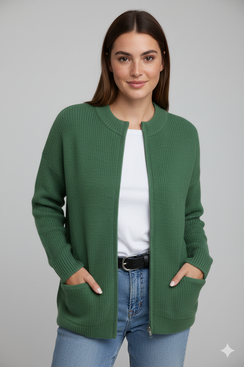 Veste Zippée Femme Confortable et Élégante