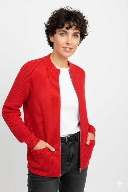 Veste Zippée Femme Confortable et Élégante