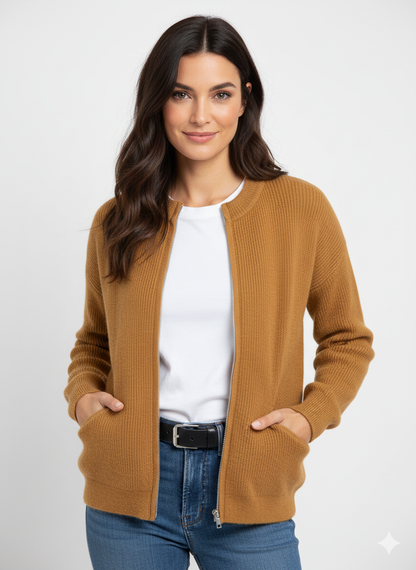 Veste Zippée Femme Confortable et Élégante