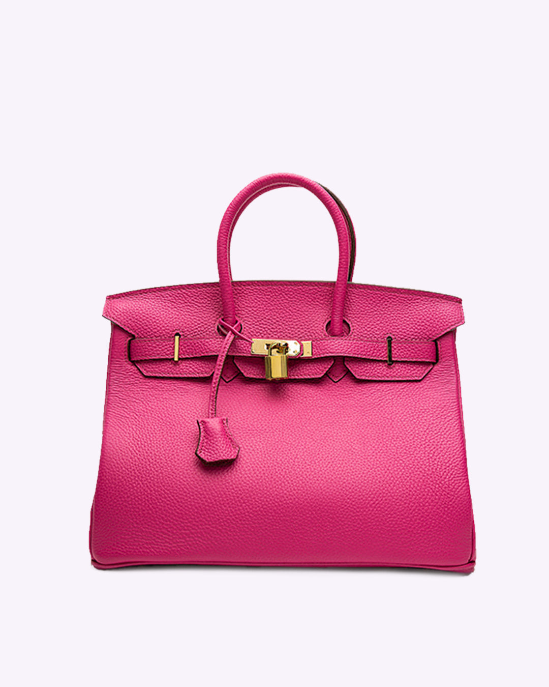 Sac à main en cuir noir chic avec fermeture métallique