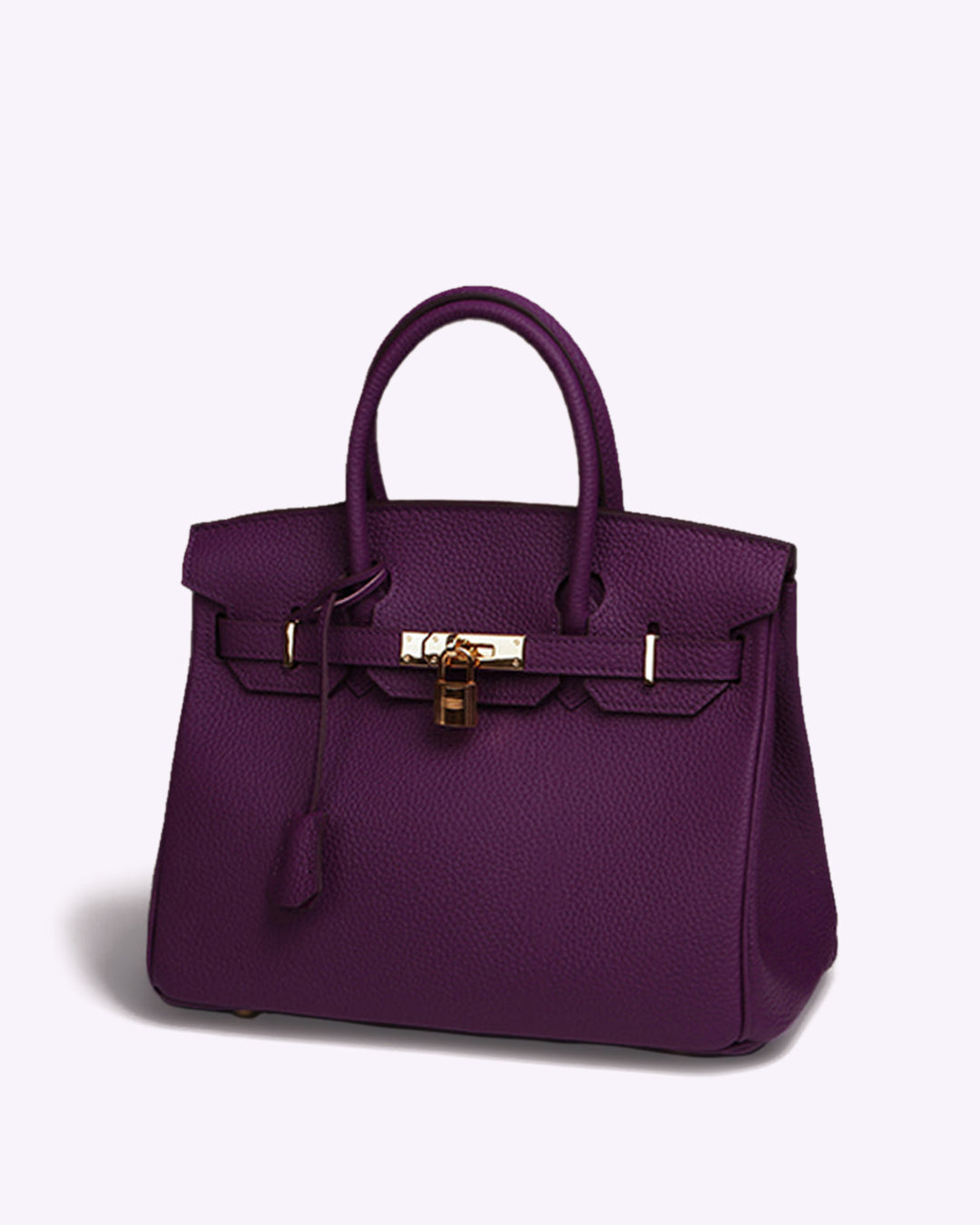Sac à main en cuir noir chic avec fermeture métallique