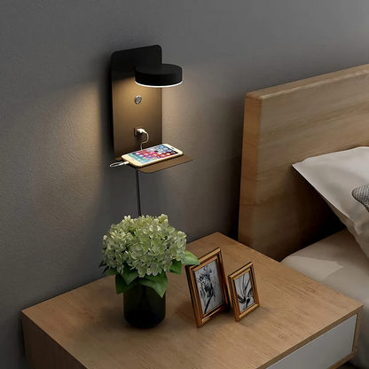 Lampe murale LED avec Prise USB et Télécommande - PanierRoyale