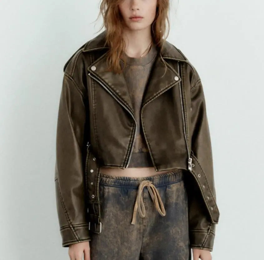 Jenne | Übergroße Kunstlederjacke Zendoo.de
