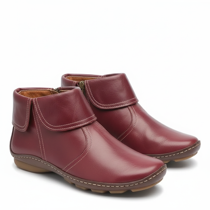 Bottes Femme Imperméables en Cuir avec Semelle Antidérapante - PanierRoyale