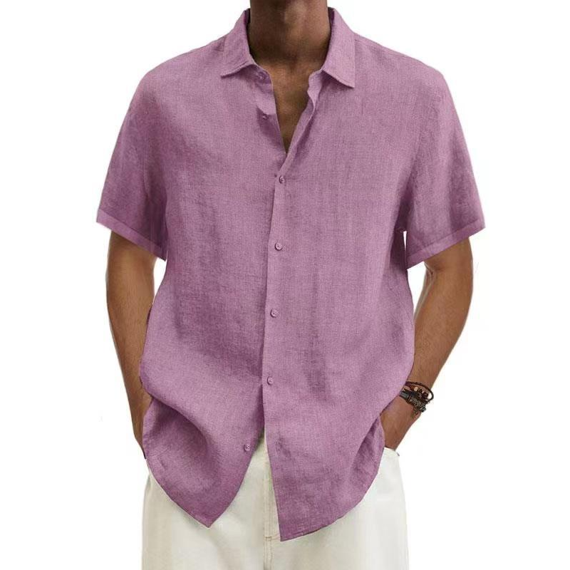Chemise Homme Léger Manches Courtes pour Été
