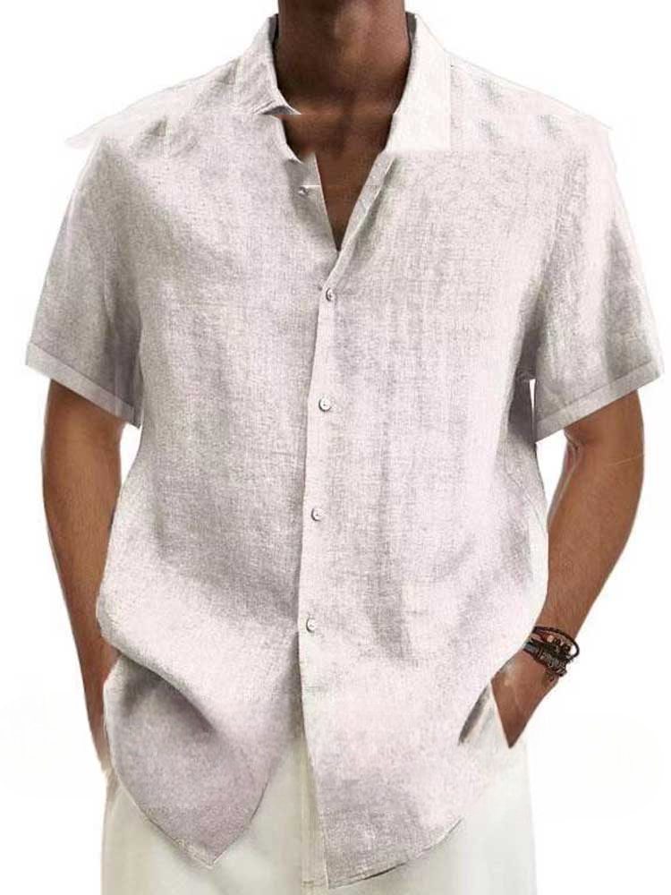 Chemise Homme Léger Manches Courtes pour Été