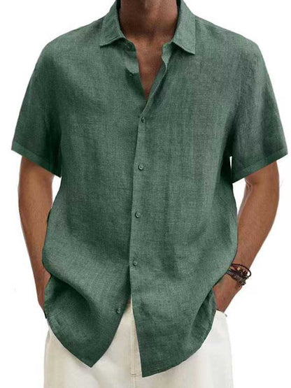 Chemise Homme Léger Manches Courtes pour Été