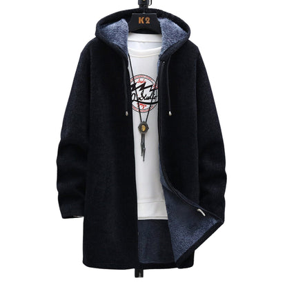Parka Homme Hivernal avec Capuche et Fermeture Éclair Imperméable