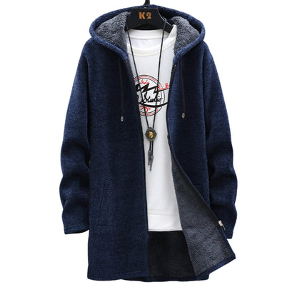 Parka Homme Hivernal avec Capuche et Fermeture Éclair Imperméable