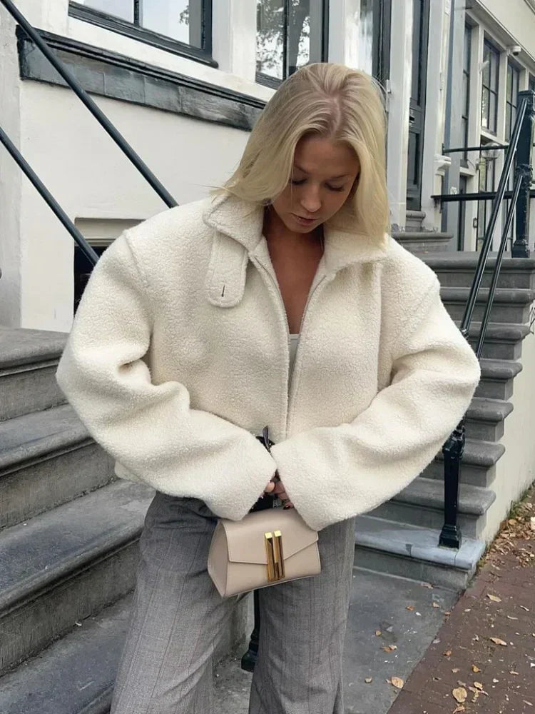 Veste Hiver Femme Polaire Douce et Chic - PanierRoyale