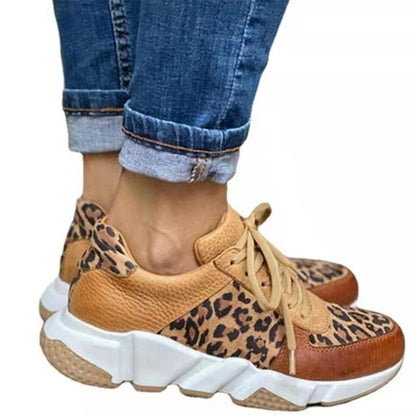 Baskets Femme Print Leopard Chic et Élégantes